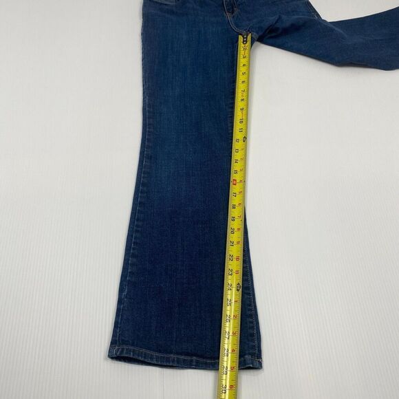Calvin Klein Flare Bootcut Blue Jeans Women's Size 10 Stretch‎ embroidery - Picture 10 of 16